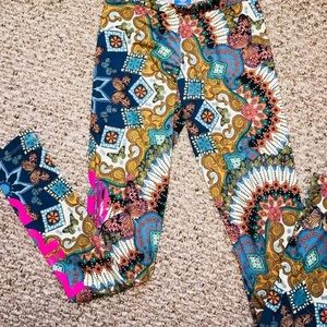 Adidas floral leggings, new size S